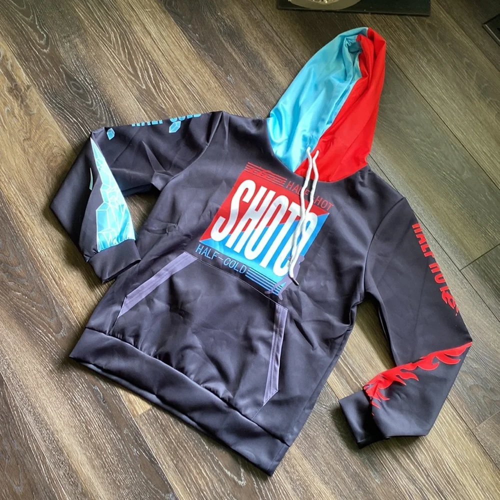 My hero academia half hot half cold Hoodie - Picture 1 of 16